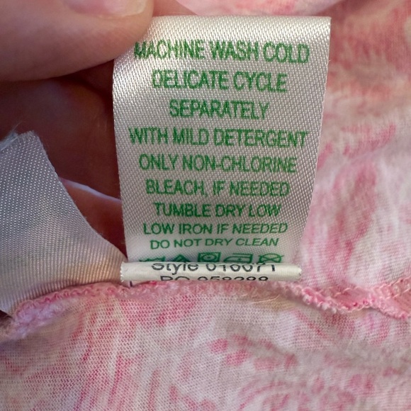 Lilly Pulitzer Mini Geanna Dress Pink Blossom Foxy Llama Girls Medium 6-7 - Picture 3 of 6